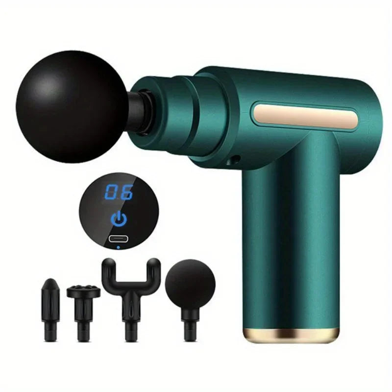 Percussion Massage Gun — Deep Tissue Relief with LED Touch Screen